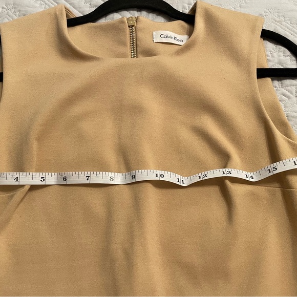 Calvin Klein Beige Sleeveless Mini Dress - Picture 6 of 9